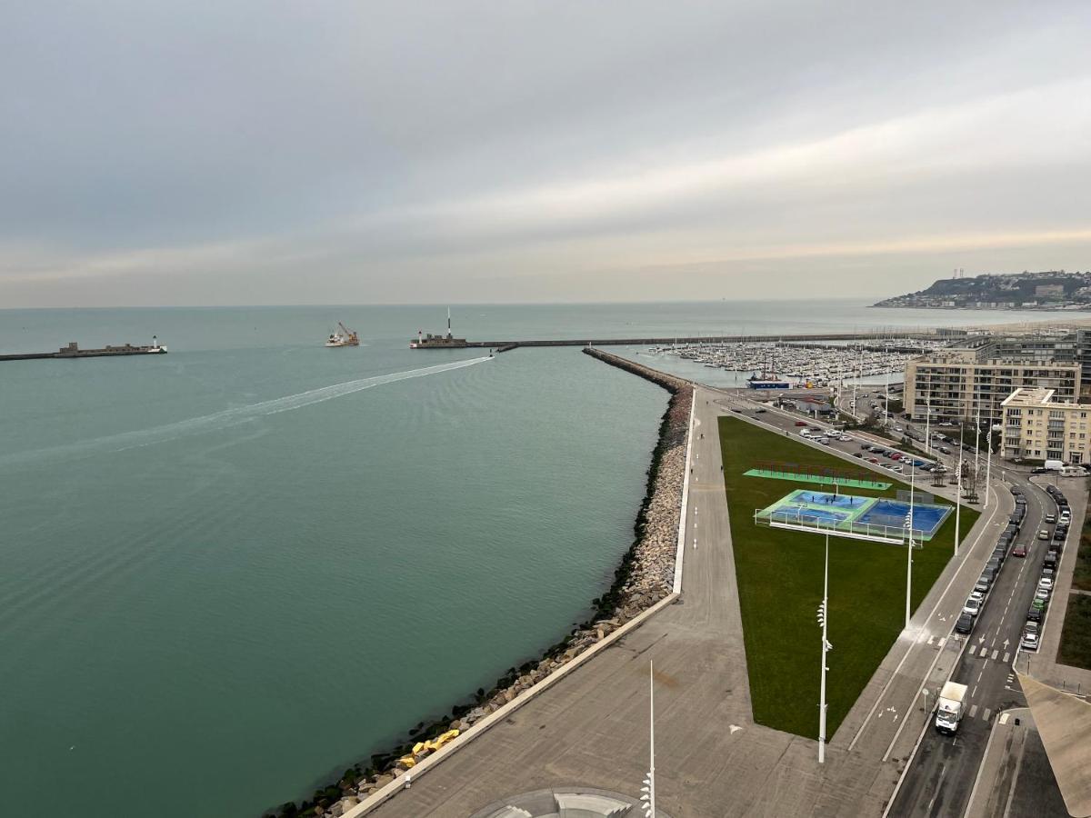 Vivez L'Horizon Sur La Mer - Vue Mer - Plage - Port De Plaisance Le Havre Exterior foto